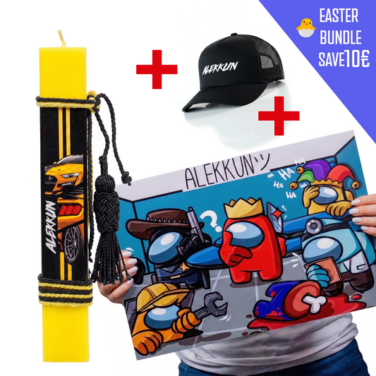 Alekkun Ultimate Easter 🎁 | Λαμπάδα + Καπέλο + Poster | SAVE €10