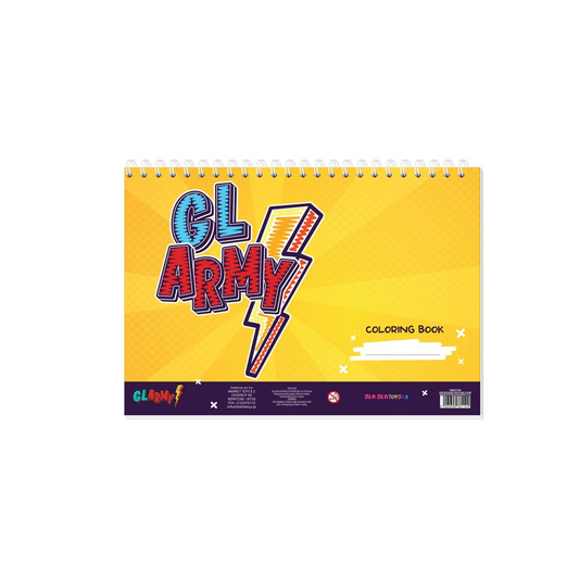 GL ARMY | Μπλοκ Ζωγραφικής Κίτρινο (A4 – 40 Φύλλα)
