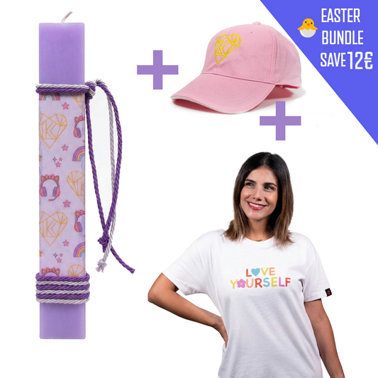 Konstantina Easter Style 👕 | Λαμπάδα + Tshirt + Καπέλο | SAVE €12