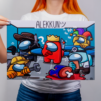 Mega Σχολικό Πακέτο Alekkun "Black Edition" — Τσάντα + Κασετίνα + Smart LED Thermos + Poster | Official Creator Merch 2026